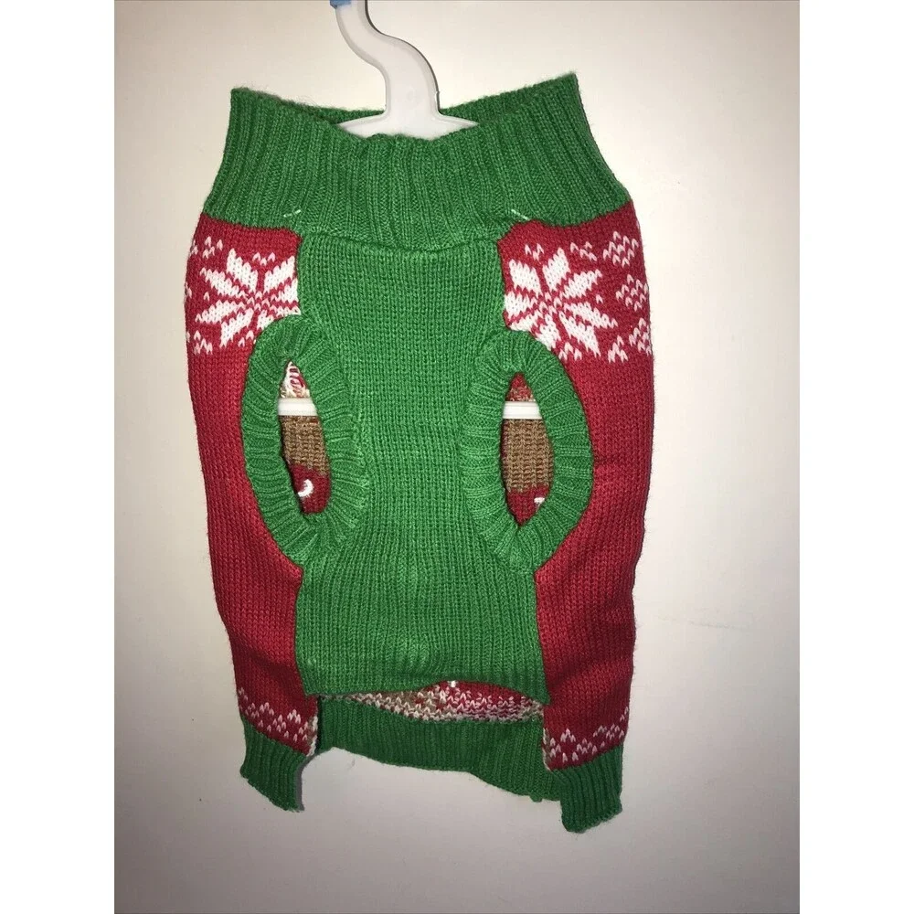 SimplyDog Holiday‎ Apparel Dog SMALL CHRISTMAS Sweater SET OF 3